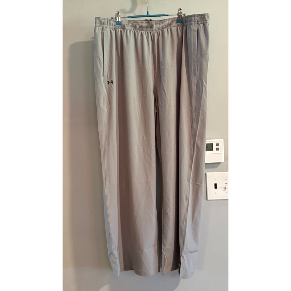 Under Armour Sport Wide Leg Pants Womens XL Grey 1387238 Loose Fit Athleisure